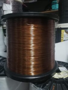 Carrete de alambre magneto de aluminio.
